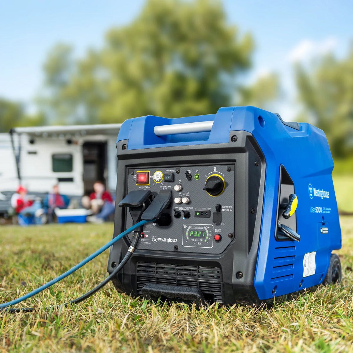 Gasoline Powered Portable Inverter Generator with CO Sensor J7851