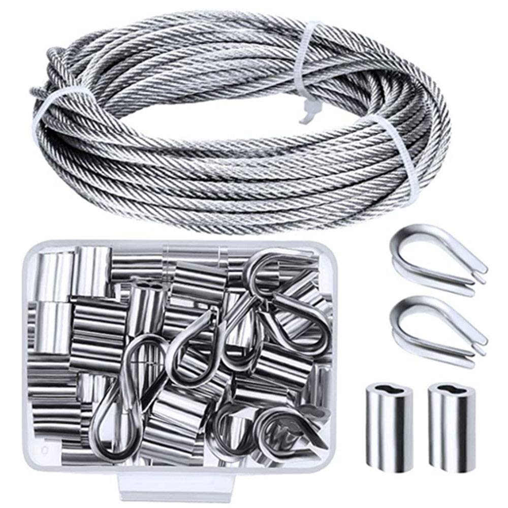 1/8 304 Stainless Steel Wire Rope 33FT O50225