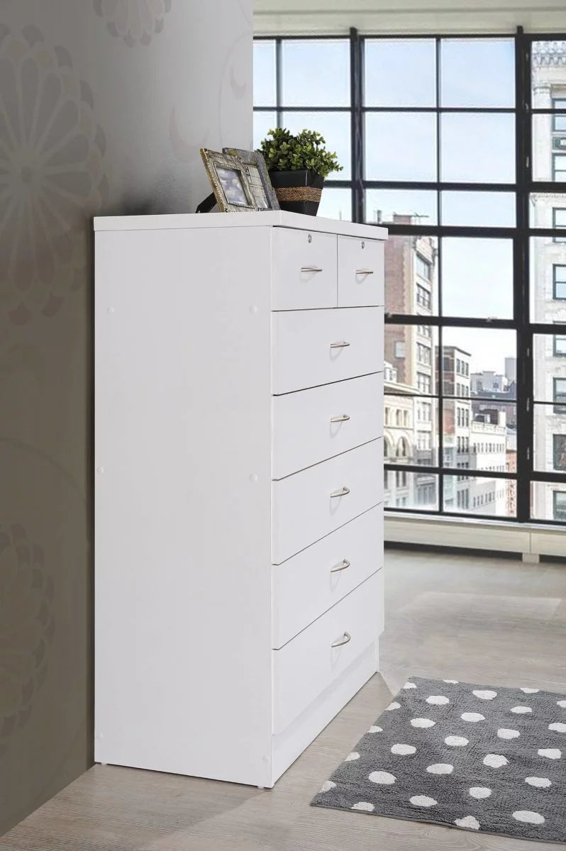 Mahogany 7 Drawer Dresser with Two Locks X37105