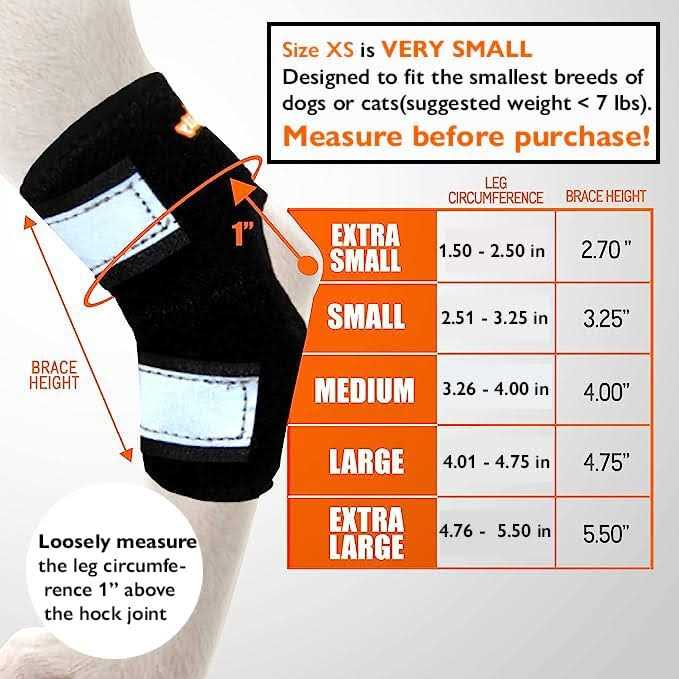 Small Dog Rear Leg Support Splint Braces F5246