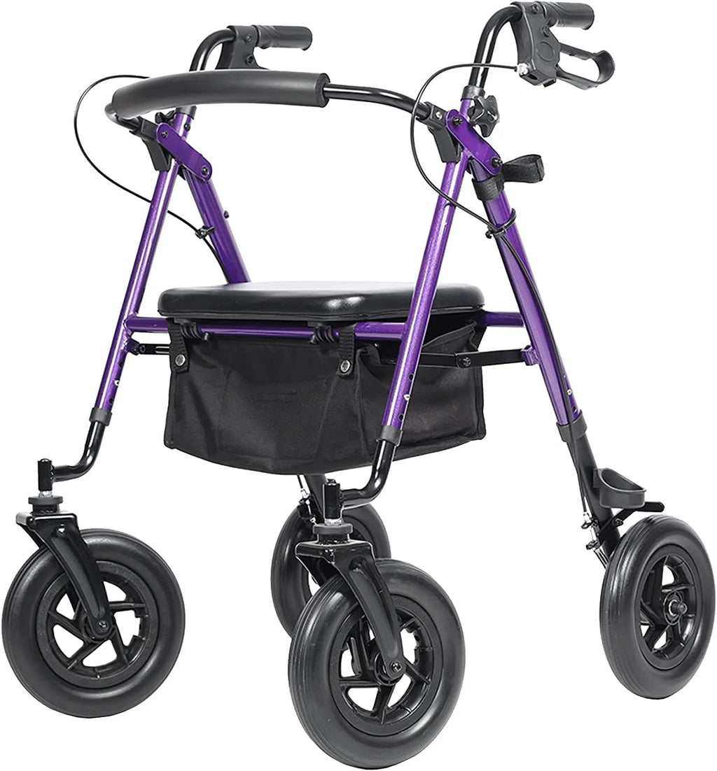 All-Terrain Rollator Walker with 10" Rubber Wheels Y3957