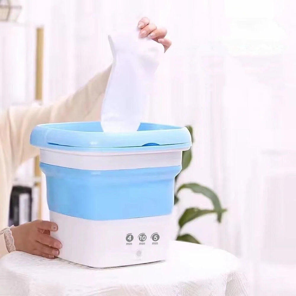 Mini Folding Washing Machine with Dryer Bucket X725