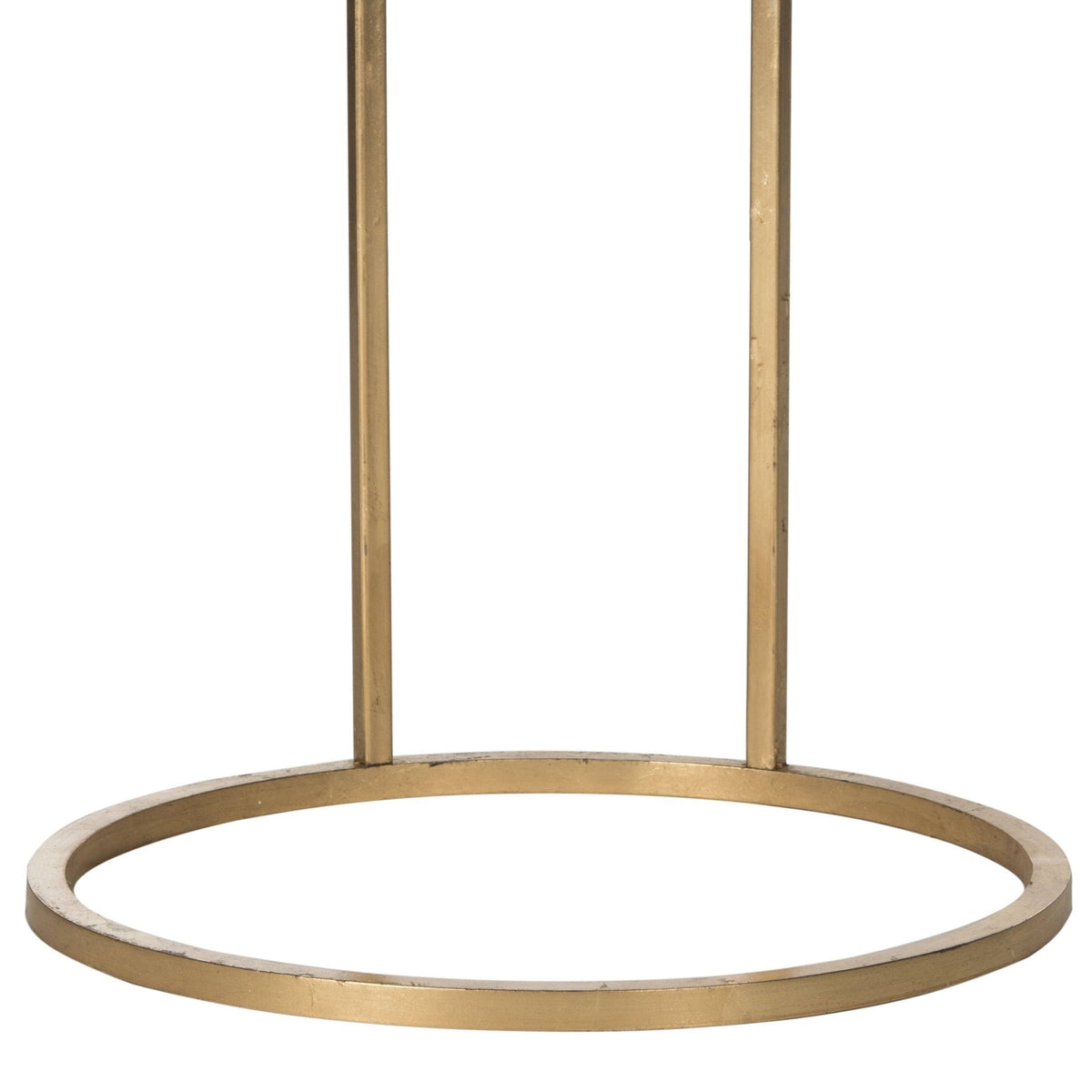 Round Gold Leaf End Table U7057