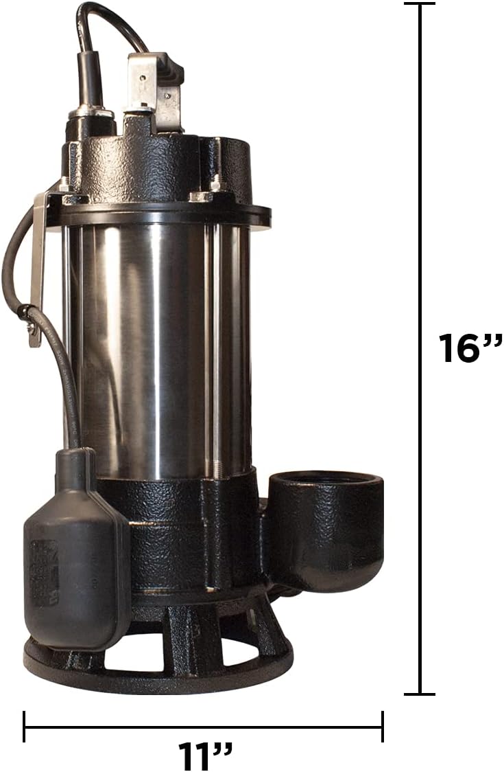 3/4HP Stainless Steel Sewage Grinder Pump U1874