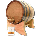 2 Liter Oak Aging Barrel with Wood Stand Z196099