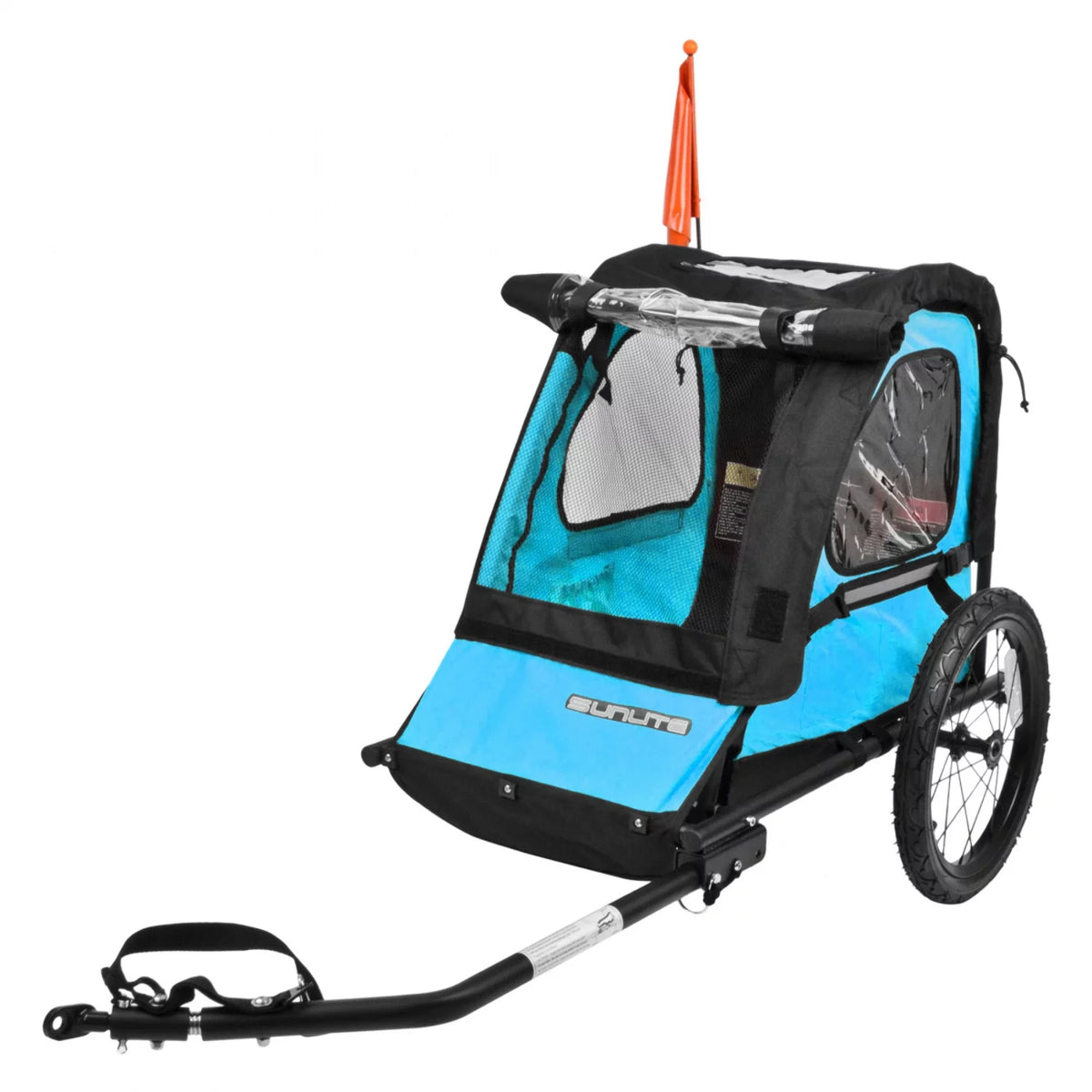 Single Child Blue and Gray Trailer Q358