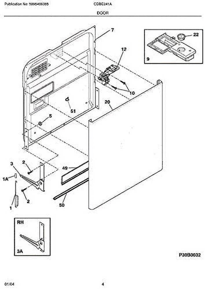 Dishwasher Door Seal B31702