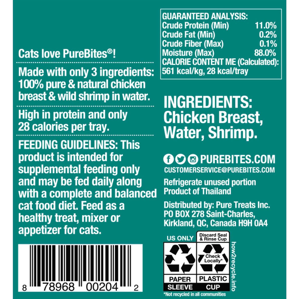 Chicken Breast & Shrimp in Water Cat Food Topper M3584