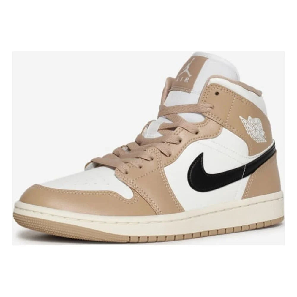 Air Jordan 1 Mid Sail/Black-Desert Women's Size 9 Medium N48471