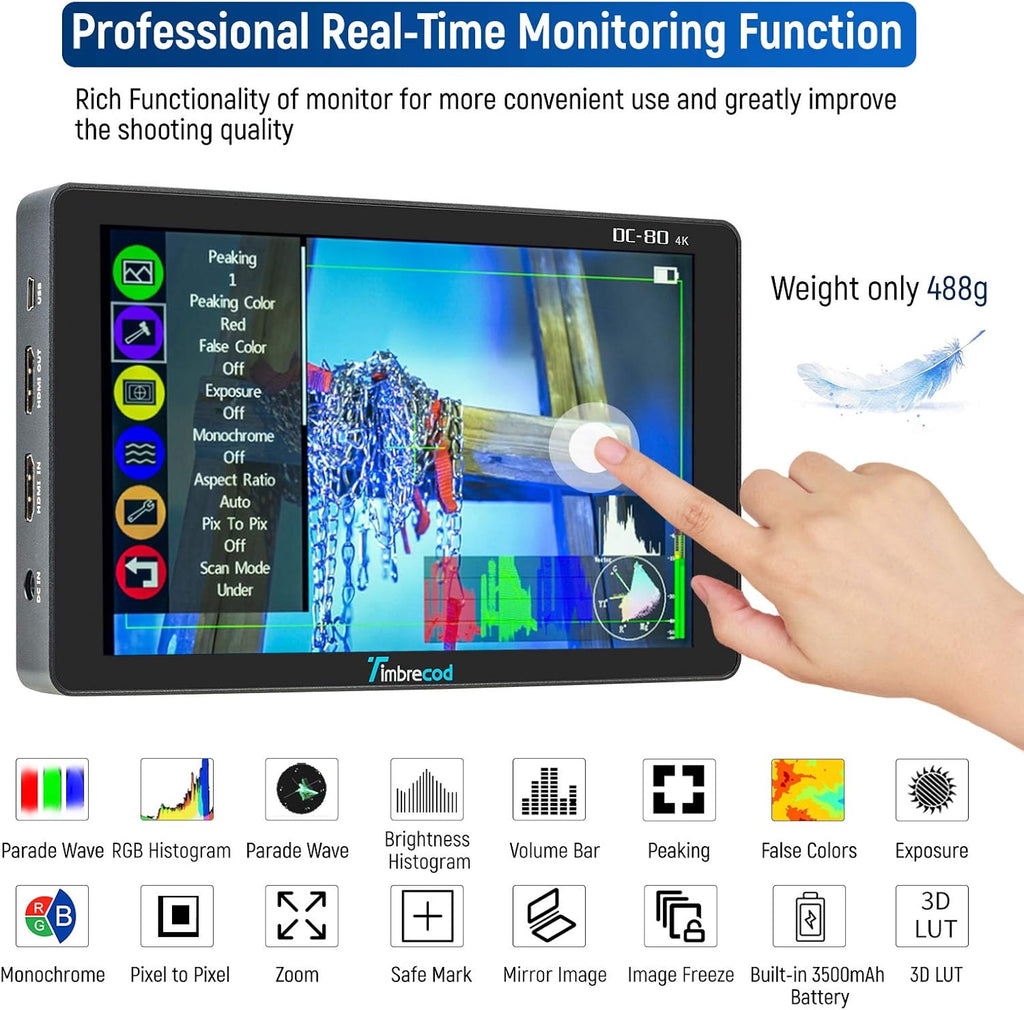 7" Touch Screen Camera Video Monitor Z16936