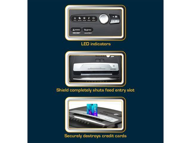 20-Sheet Crosscut Paper CD Credit Card Shredder C543