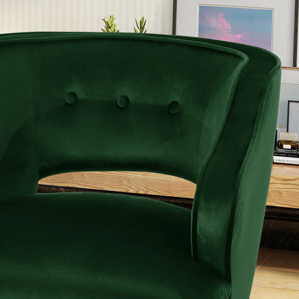 Mid Century Velvet Club Chair X3621