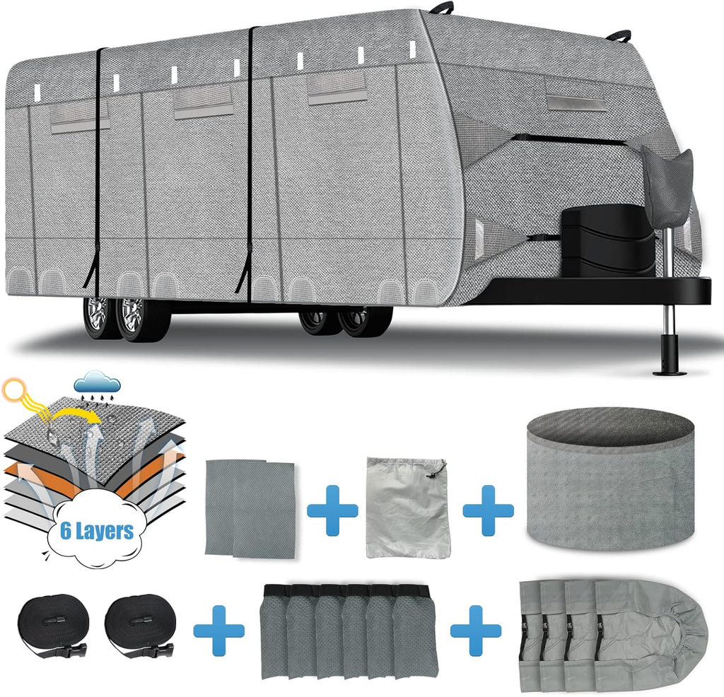6 Layers Windproof UV Resistant RV Cover 30'1''-33' A19867