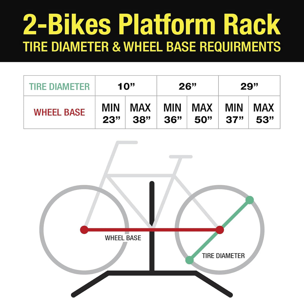 4-Bike Hitch Mounted Bicycle Carrier Rack Q3300
