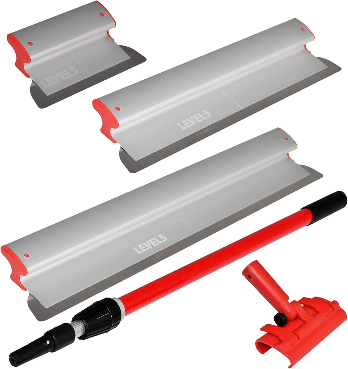 Drywall Skimming Blade Set with 10, 24 & 32 Blades and Extension Handle Z745