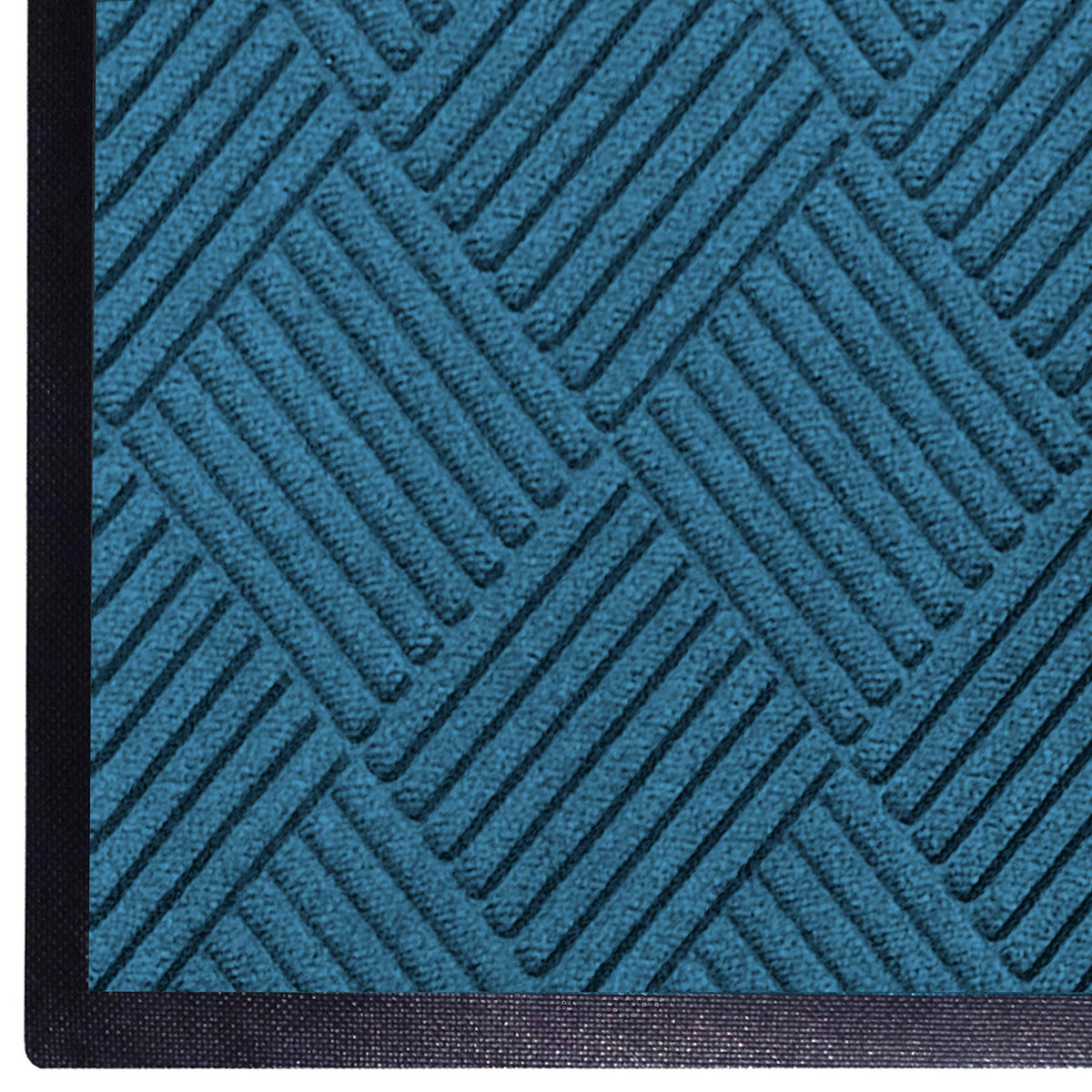 Carpeted Entrance Mat 4x6 ft Medium Blue I36254