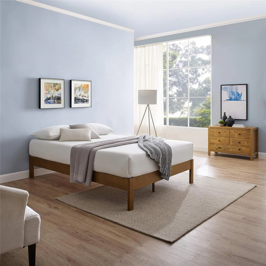 Wood Platform Bed Frame King C46293