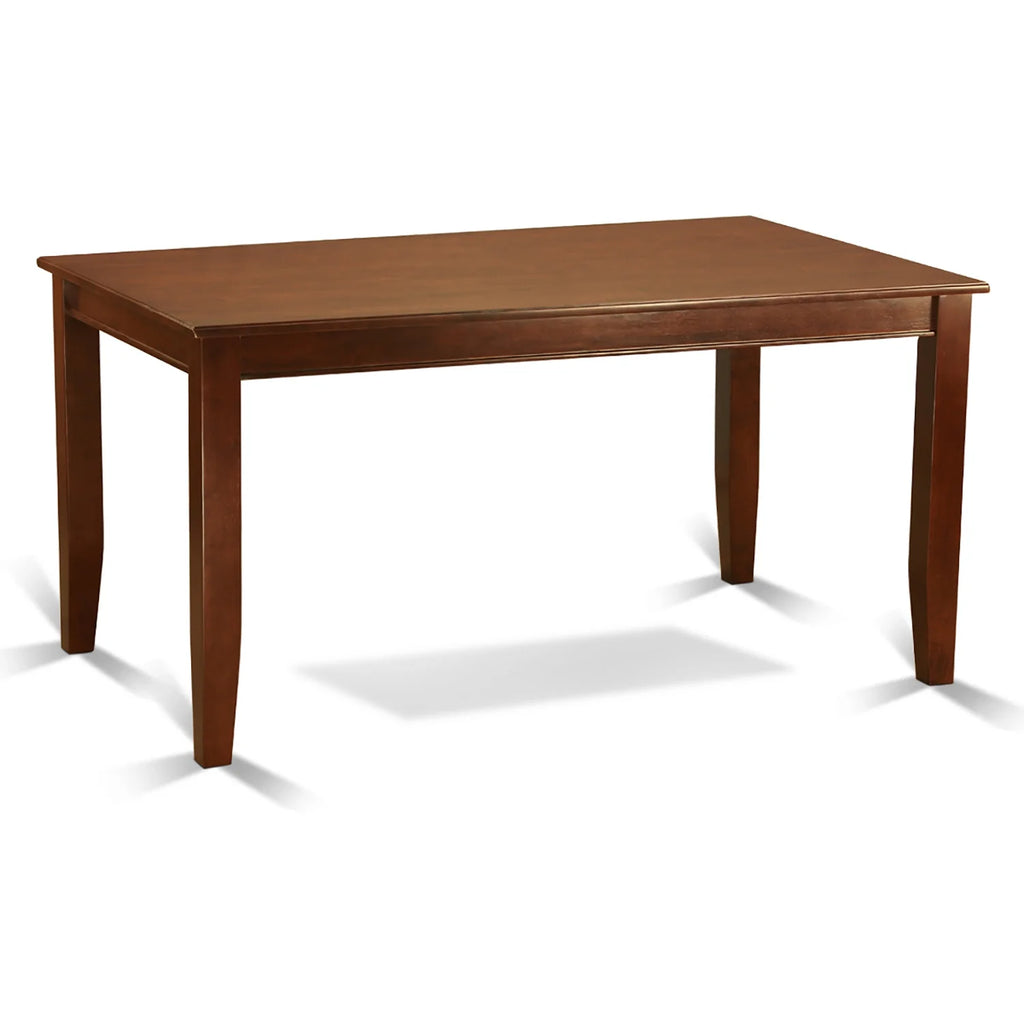5-Piece Dining Table Set with 4 Chairs Mahogany Finish U63177