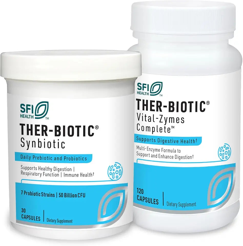 Probiotic 30 Capsules + Digestive Enzymes 120 Count 2 Product Set B40887