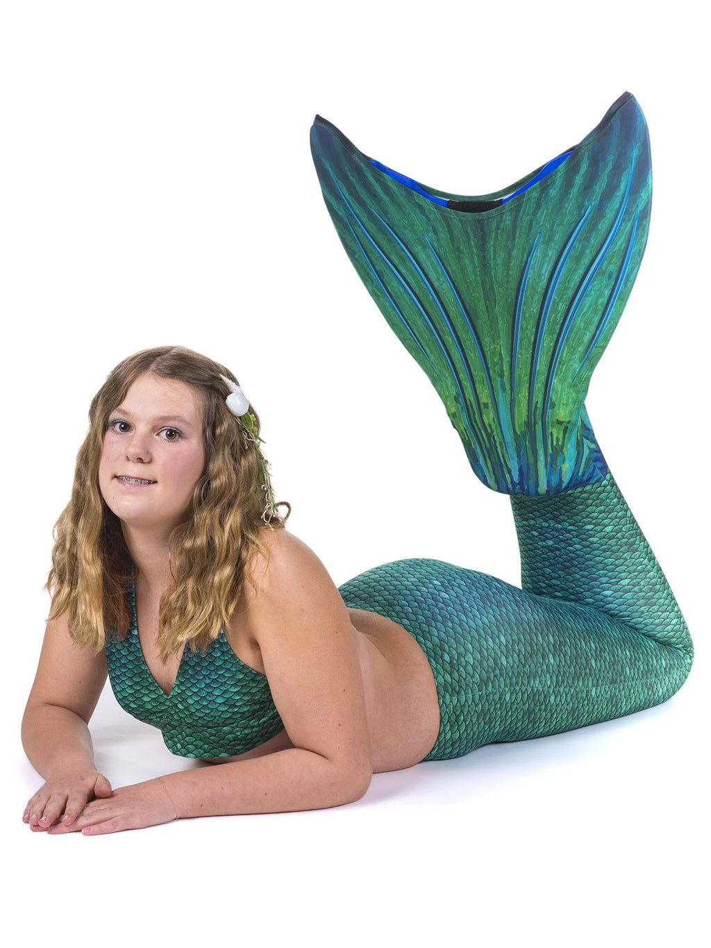 Green Mermaid Tail and Monofin Swim Set R310944