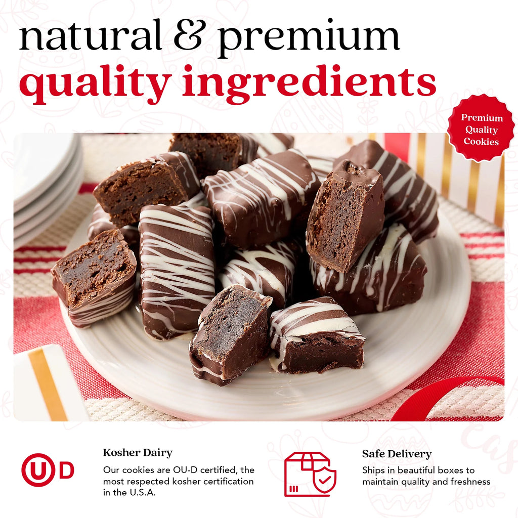 Dark Chocolate Glazed Mini Brownie Bites 16 Pcs O225953