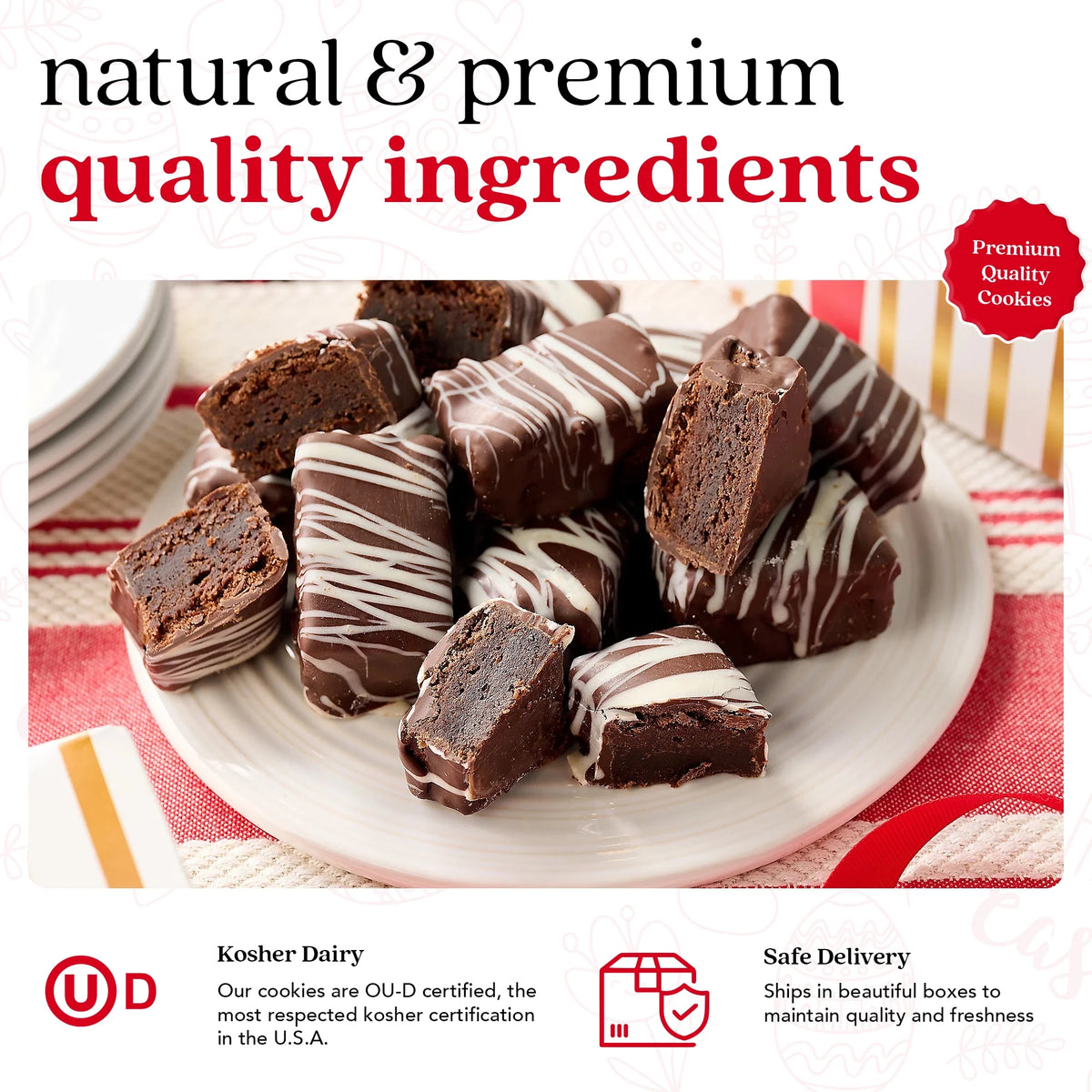 Dark Chocolate Glazed Mini Brownie Bites 16 Pcs O225953