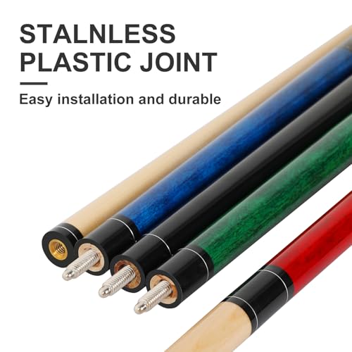 4 Pieces 58 inch Pool Cue Stick Q338
