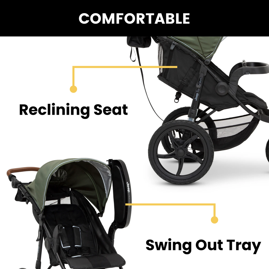 Black Jogging Stroller O520