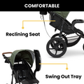 Black Jogging Stroller O520