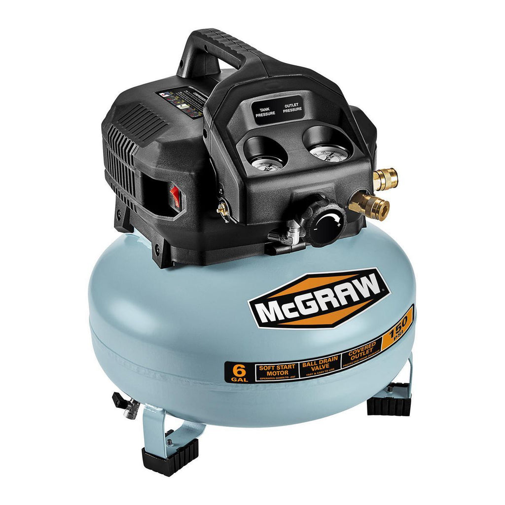 6 Gallon 150 PSI Oil-Free Pancake Air Compressor L527948
