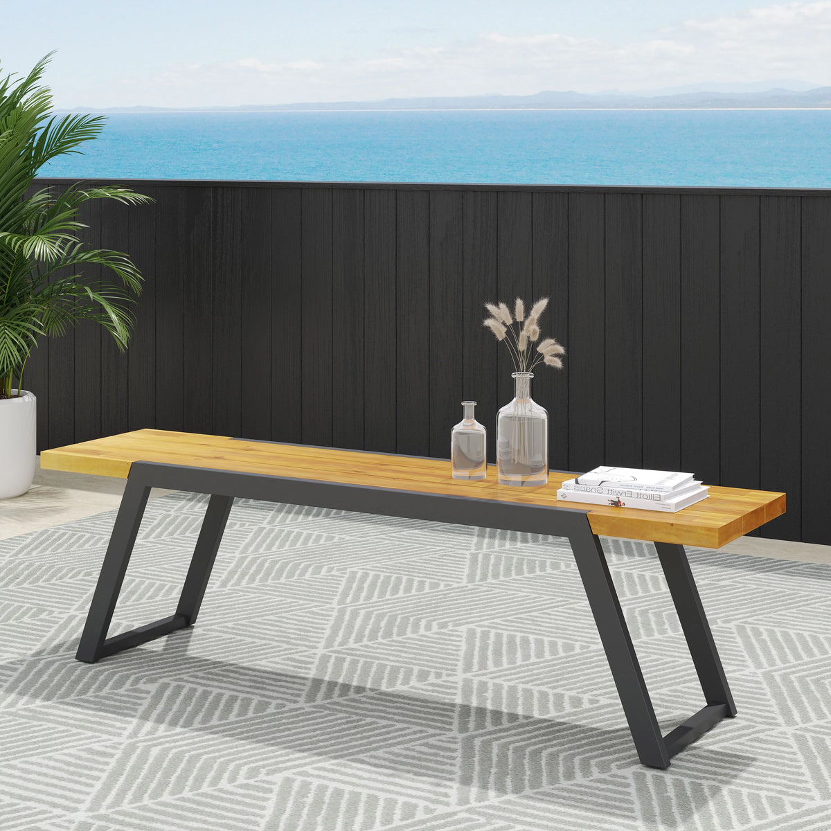 Acacia Wood Dining Bench E2293