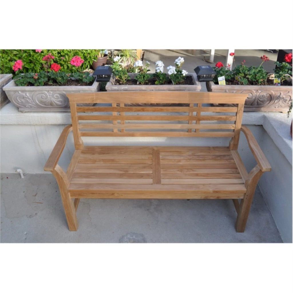Teak 2-Seater Bench C56538