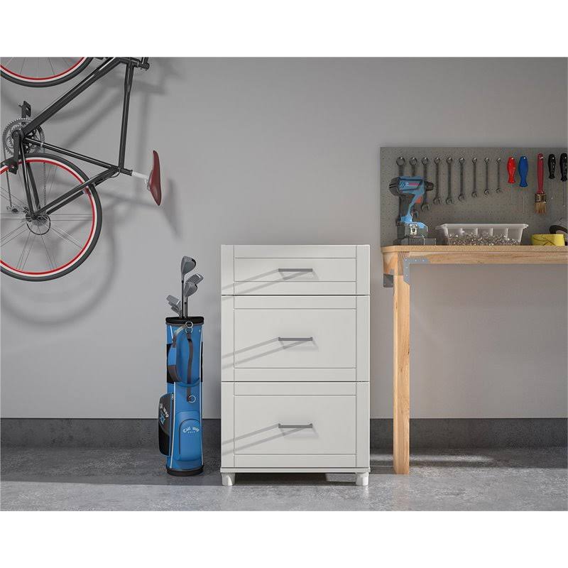 3 Drawer White Base Cabinet Z97411