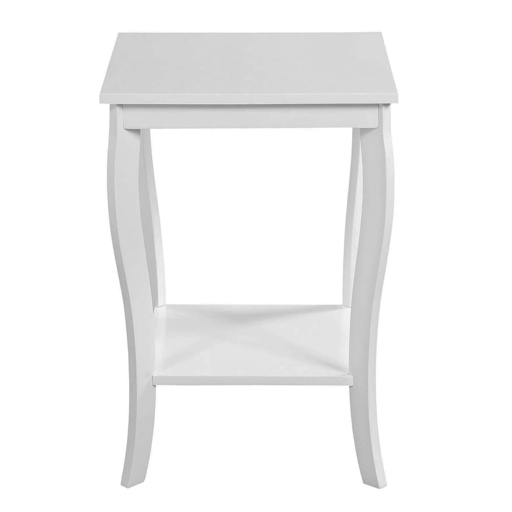 White Square End Table T4454