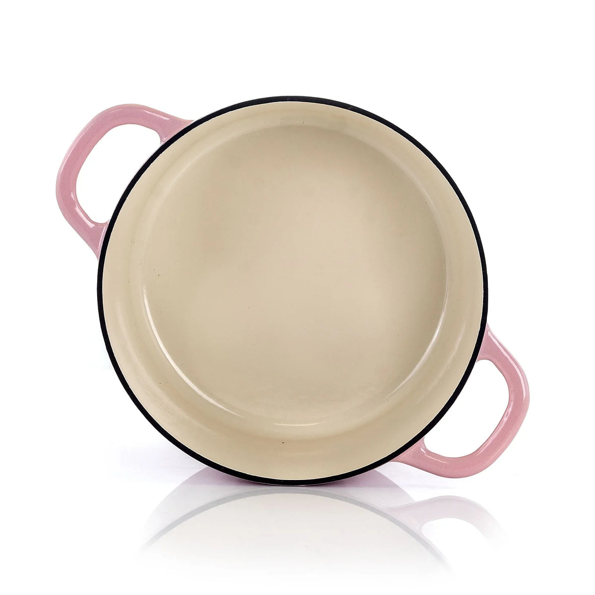 2 Piece 5 Quarts Enameled Cast Iron Dutch Oven Blush Pink P5757