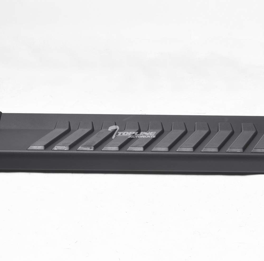 Matte Black Aluminum Running Boards for Extended Cab F49397