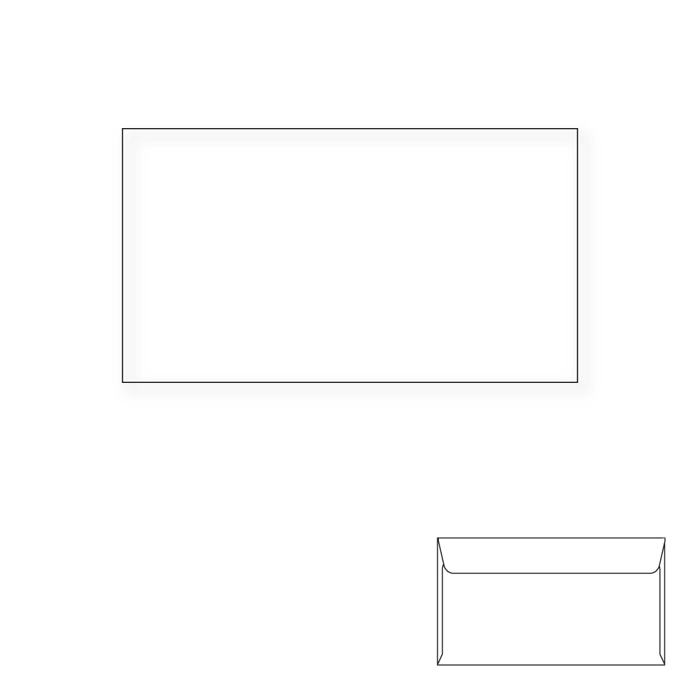 6-1/4 Regular Envelopes, White, Carton of 5000 N76513