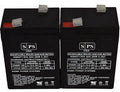 6V 4.5 Ah Alarm Replacement Battery 2 Pack G7916