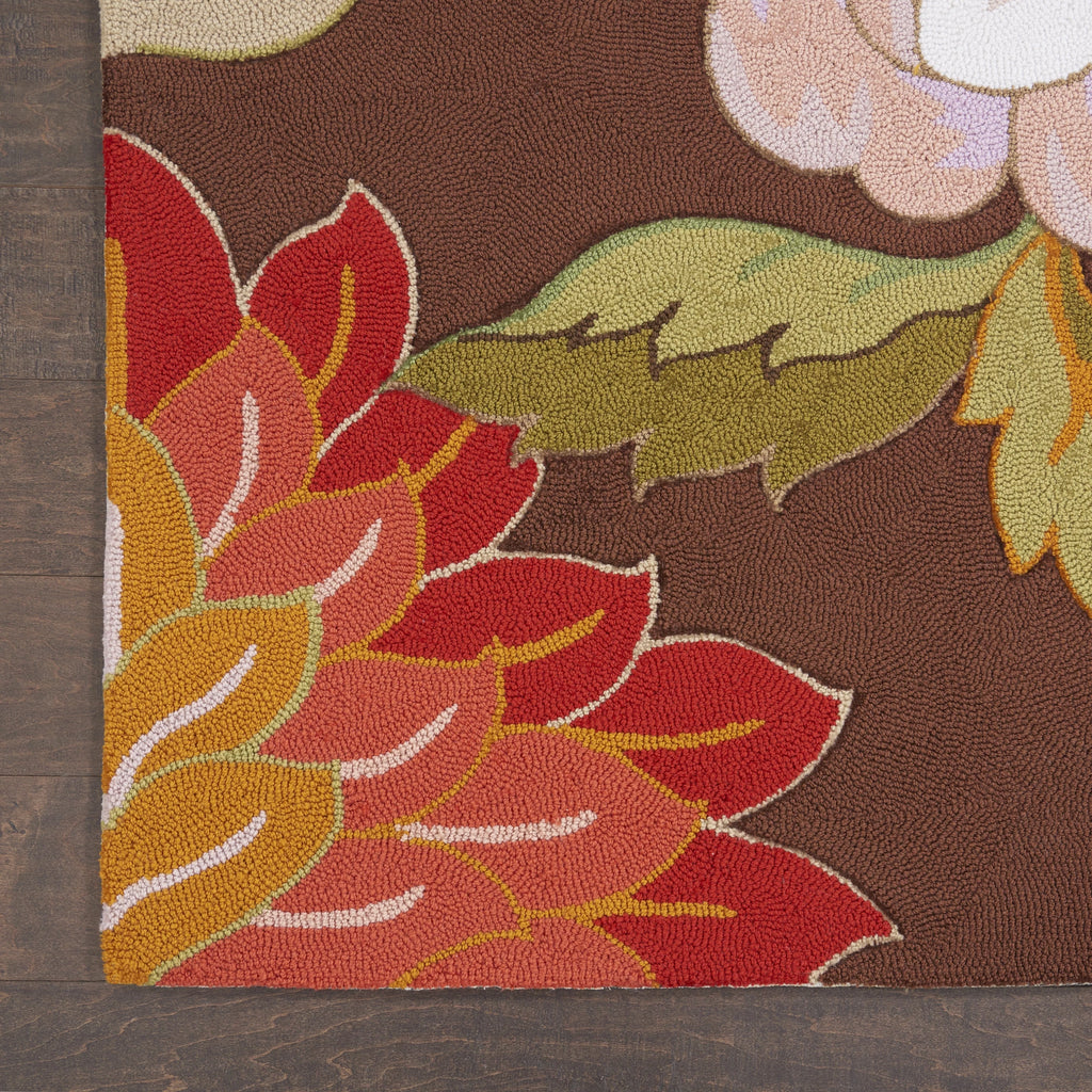 Floral Chocolate 5' x 7'6" Area Rug M2262