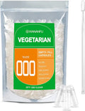 Size 000 Empty Vegetarian Capsules 500 Count with Micro Spoon Q799