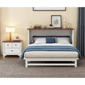 2 Pieces Queen Murphy Bed and Nightstand R949