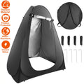 Pop up Privacy Tent 59x59x74.8in Portable Camping Shelter with Carry Bag Black J2314