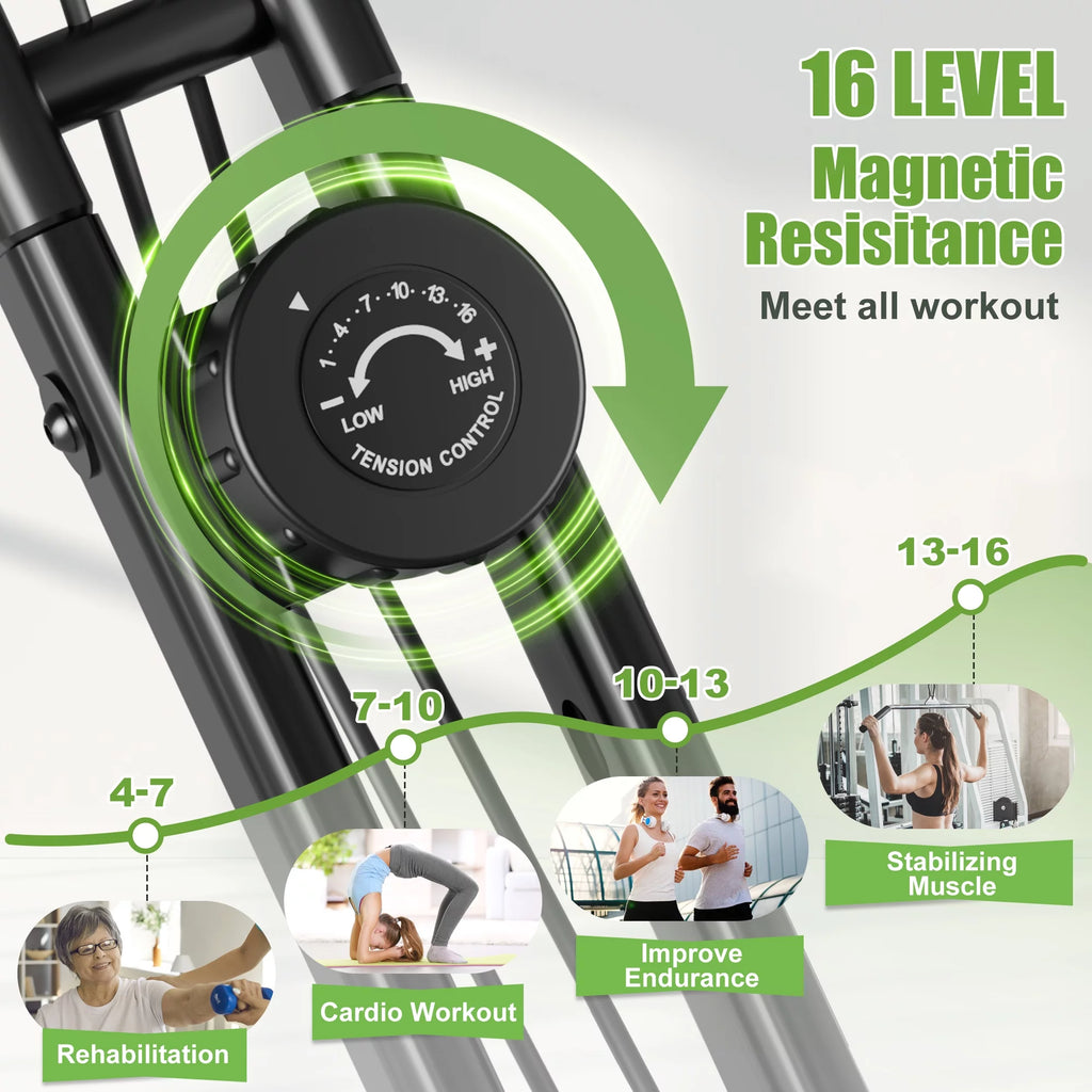 Folding Exercise Bike 16-Level Magnetic Resistance H33133