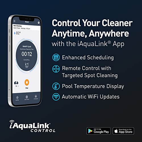 Smart Robotic Pool Cleaner with 70' Cable and 7 Cleaning Modes A8461