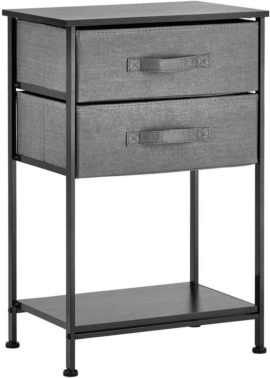 Charcoal Gray 2 Drawer Storage Dresser D969110