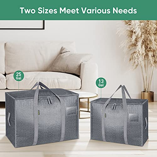 28 Gallon White Storage Totes with Reinforced Handles, 8 Pack E4573