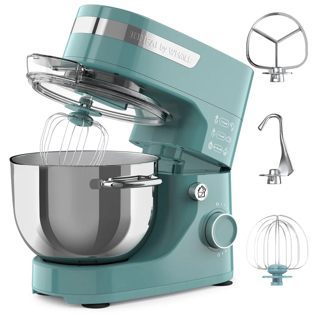 5.5Qt 12-Speed Tilt-Head Electric Stand Mixer with Stainless Steel Bowl E197