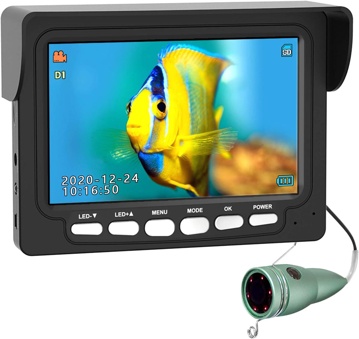 4.3 Inch IP68 Waterproof Underwater Ice Fishing Camera R722