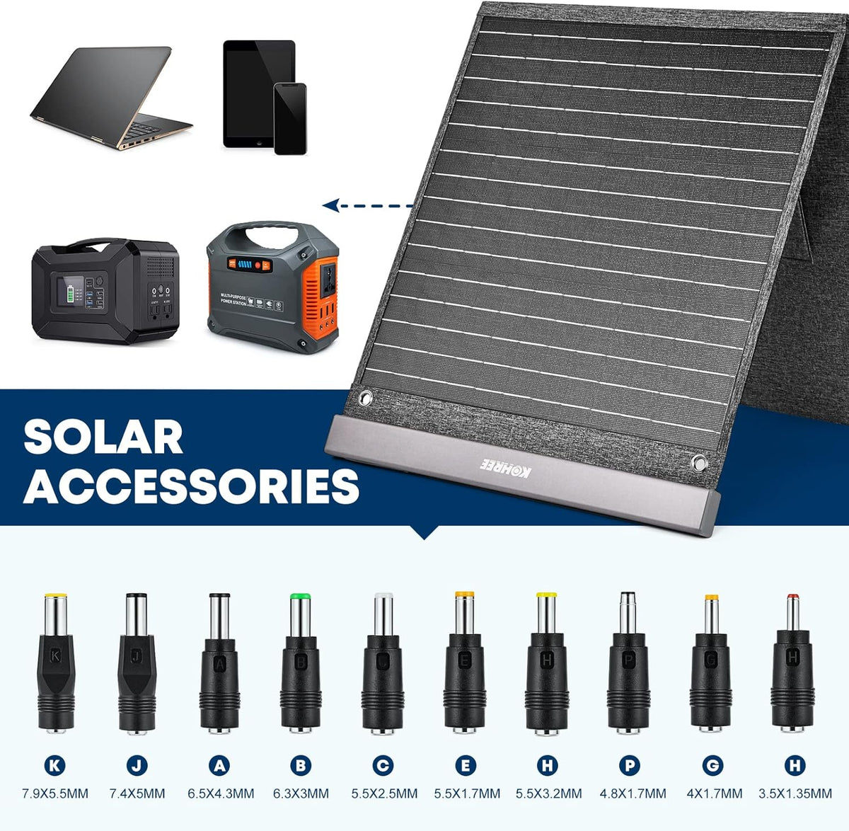 100W 18V Portable Foldable Solar Panel IP65 Waterproof Y15103