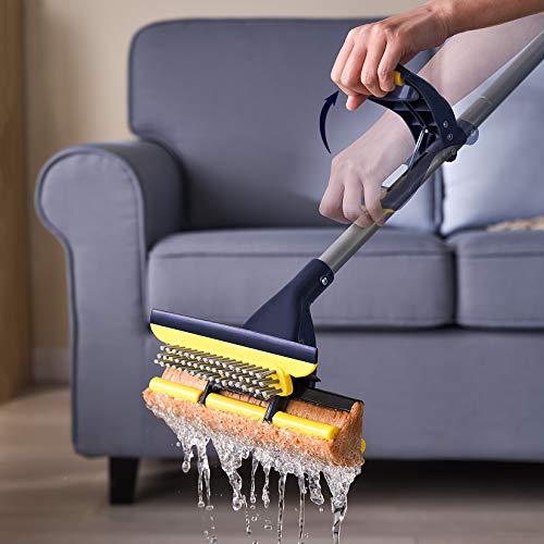 Sponge Mop with 2 Sponge Heads Y422816